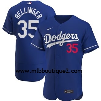 Homme Maillot Los Angeles Dodgers Baseball MLB Cody Bellinger  Royal Alternate Player