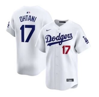 Homme Maillot Los Angeles Dodgers Baseball MLB Shohei Ohtani 17 Blanc Domicile Player